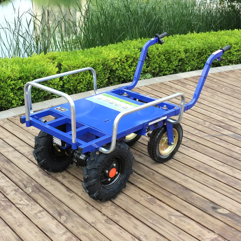 Electric Agricultural Three Wheeled Wheelbarrow Household Porter Farming Orchard Hill Climbing Transport Trolley Cart