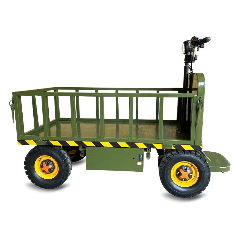 Electric All Terrain Utility Cart Off Road Cargo Hauler Battery Powered Heavy Duty Rugged Terrain