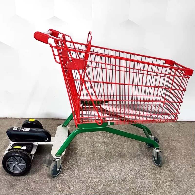 Electric Body Sensing Shopping Cart Multifunctional for Supermarket Warehouse Household Flexible Fast Trolley