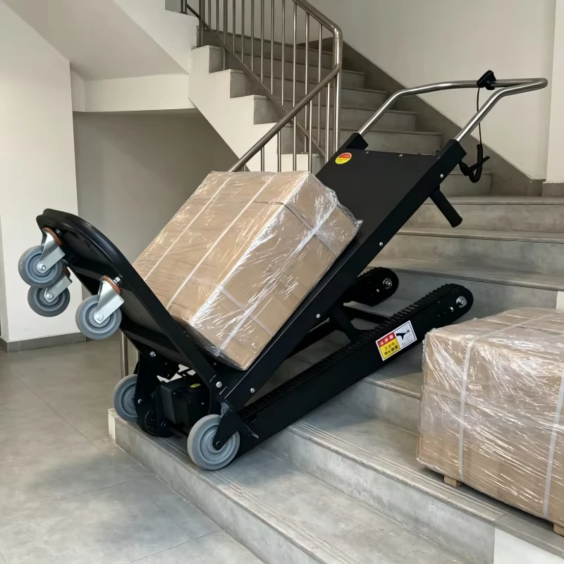 Electric Cargo Stair Climbing Machine 48V Motor Steel Construction 400kg Load Capacity Home Use 1 Year Warranty