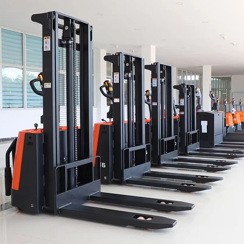 Electric Crane Warehouse Fork Lift Walkie Reach Truck Stacker Narrow Aisle Smart Hand Forklift Manual Pallet CE Mini Selfloading