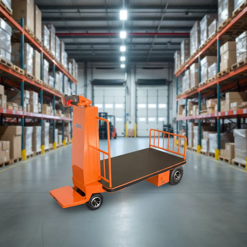 Electric Flat Cart 500KG Heavy Duty Motorized Platform Cart Hand Cart Trolley