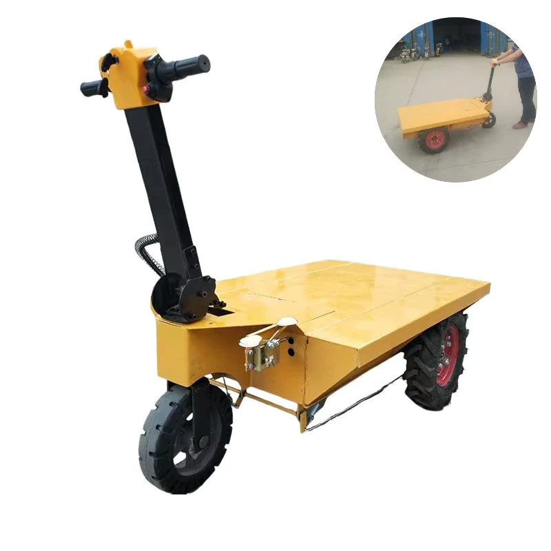 Electric Flat Trolley Hand Pushed Electric Tool Trolley Building Elevator Loading and Unloading Trolley