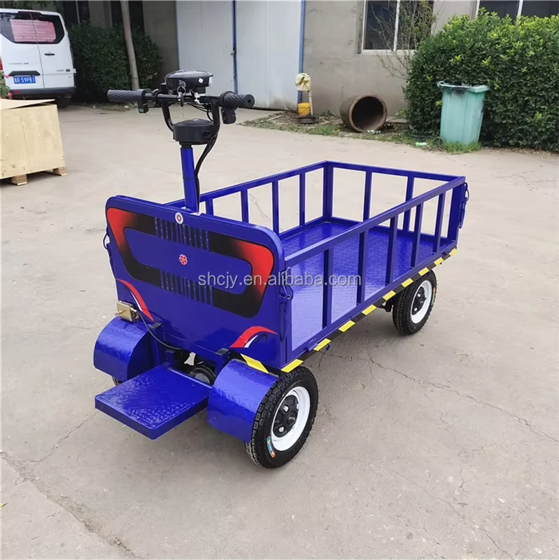 Electric Flatbed Truck Four wheel Truck Hauler Farm Transfer Vehicle Trade Guarantee