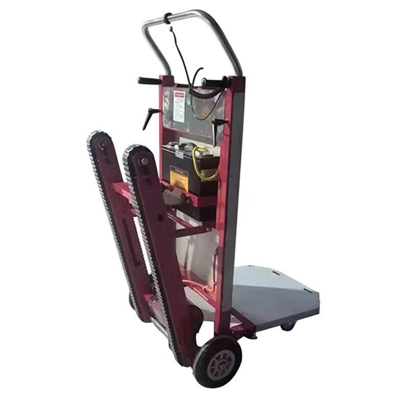 Electric Foldable Stainless Steel Stair Climber Hand Trolley with 200kg Load Capacity