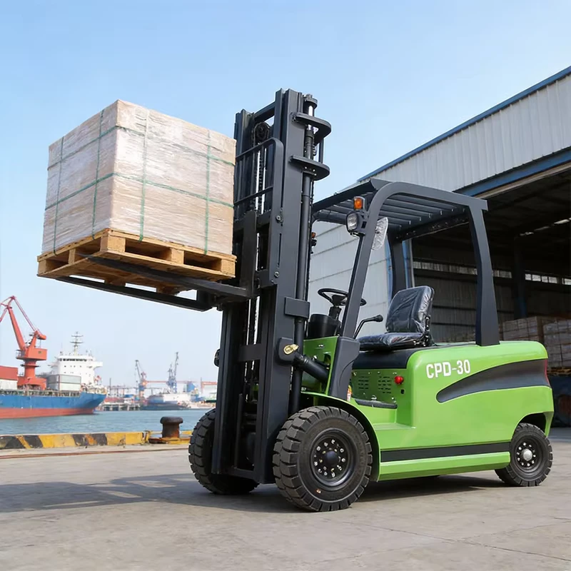 Electric Forklift 1.5 Ton Loading Capacity with Lithium Ion Battery Solid Tire 3m Lifting Height Attachments Included