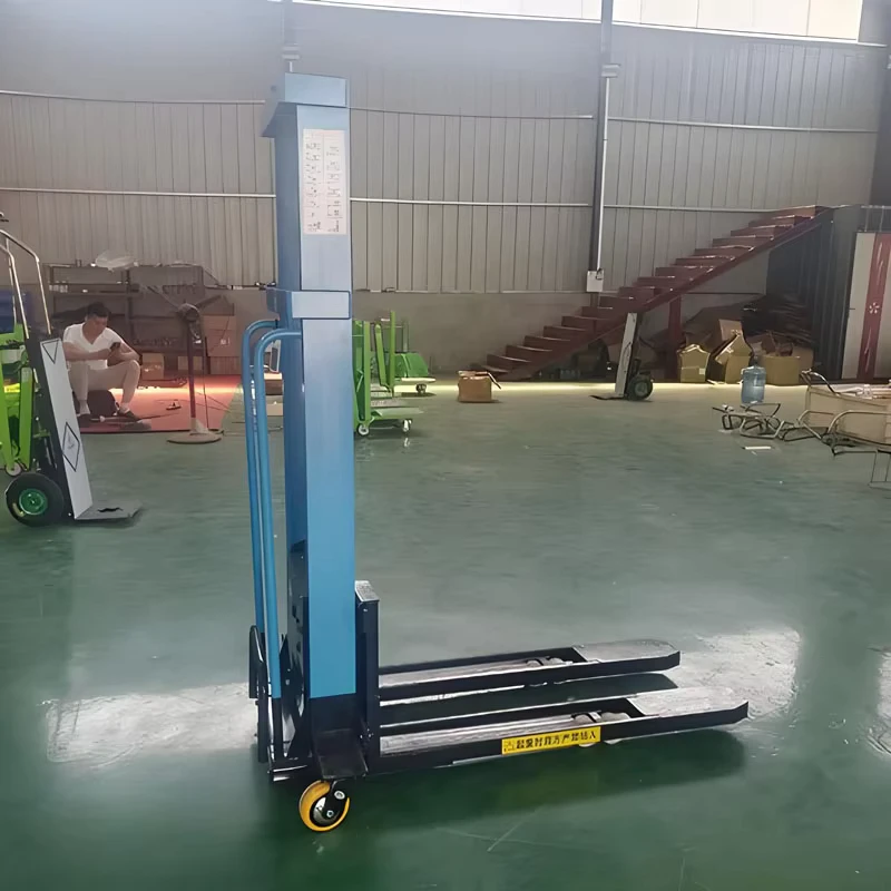 Electric Forklift Truck Loading and Unloading Tool Portable Handheld Manual Fully Automatic 1 Ton Lifting Stacker