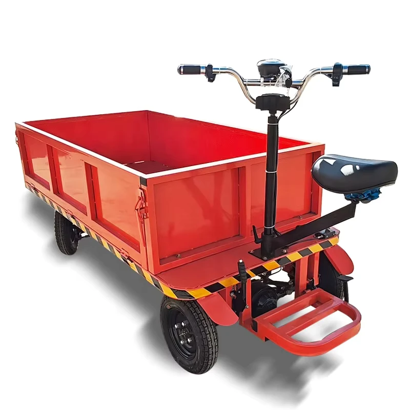 Electric Freight Cart with Upgraded Battery Capacity and Customizable Dimensions for Hotel Service Tasks