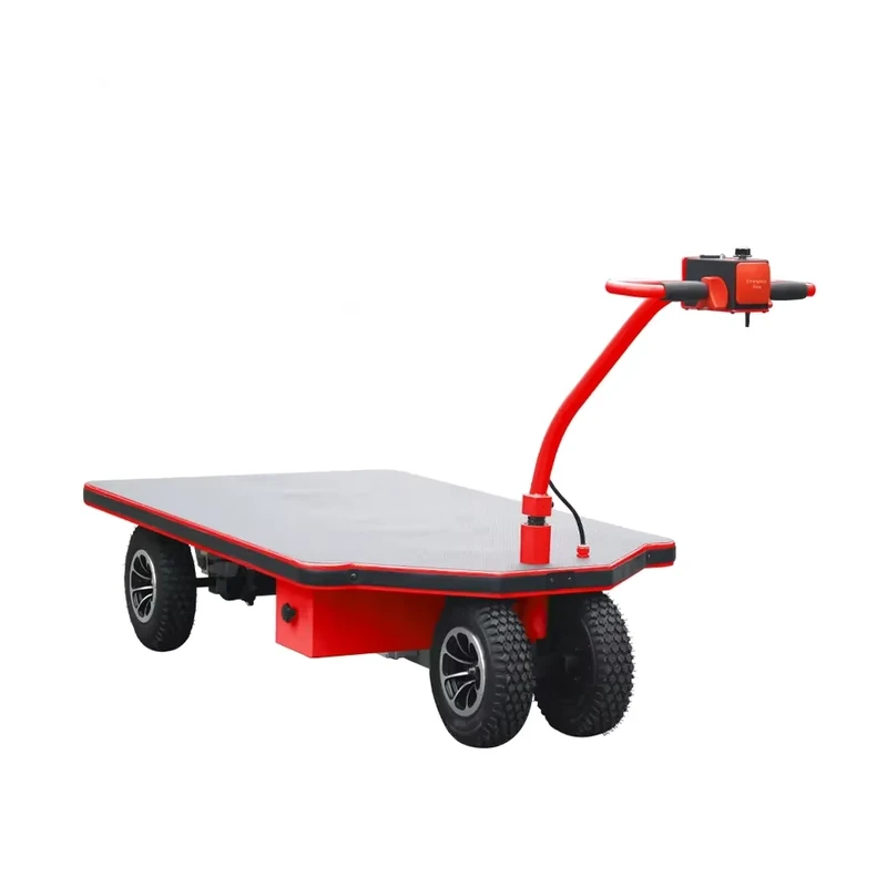 Electric Hand Cart Powered Electric Platform Trolley Battery Operated Platform Cart