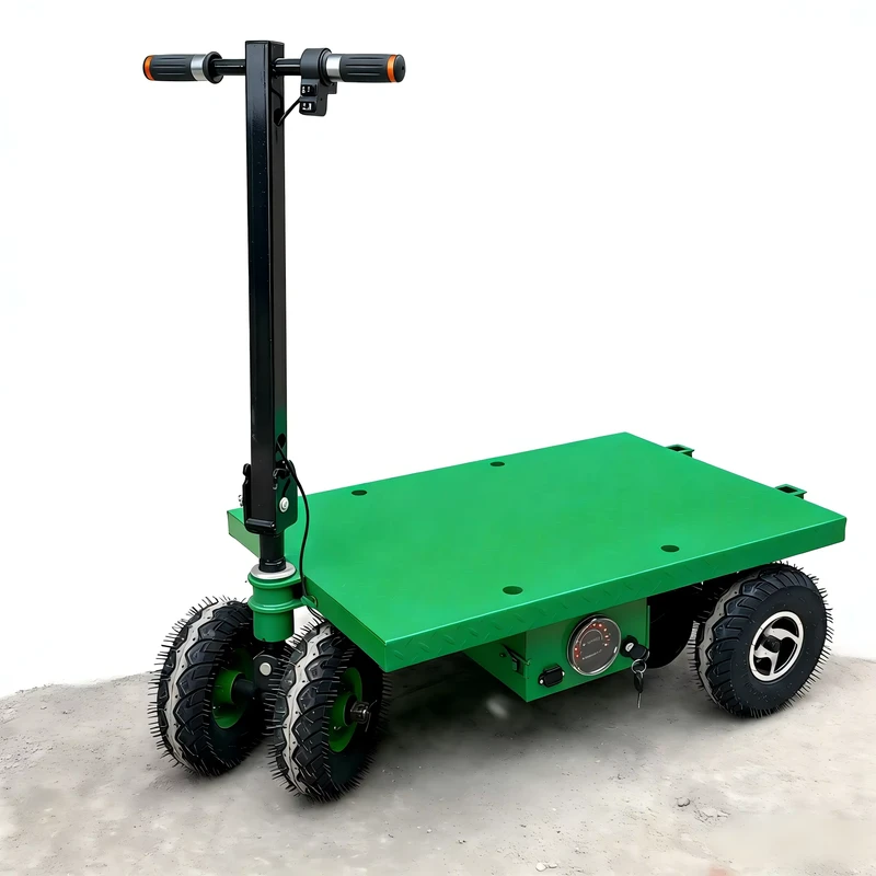 Electric Hand Push Inclined Bucket Hopper Trolley Construction Agricultural Breeding Material Feeding Vehicle