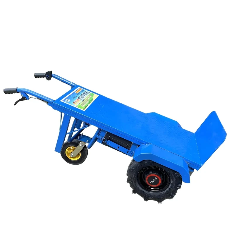 Electric Hand Pushed Transport Cart for Home and Farm Use Construction Site Transport Cart Small Hand Cart