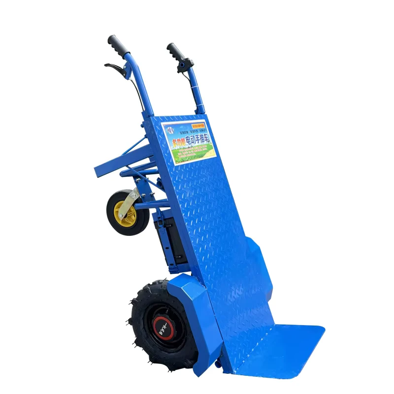 Electric Hand Truck Dolly Trolley for Construction Site Transport Platform Cement Agricultural Electric Hand Truck