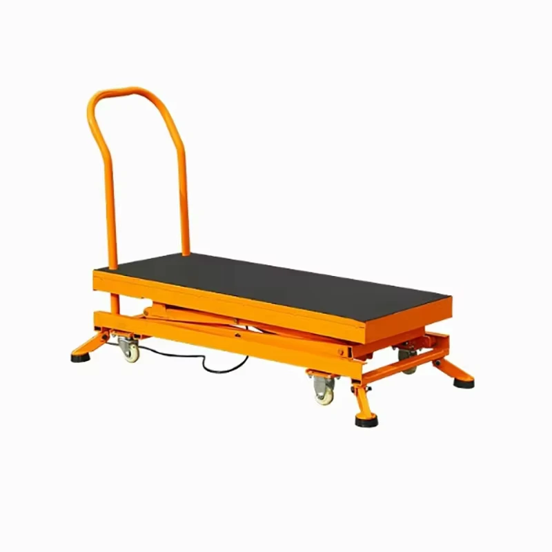 Electric Hydraulic Lifting Stool Foot operated Trolley Movable Decoration Large Load Lift Table