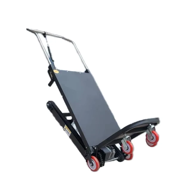 Electric Industrial Enclosed Foldable Aluminium Building Climber Roll Container with Four Wheel Silent Stairs Crawler