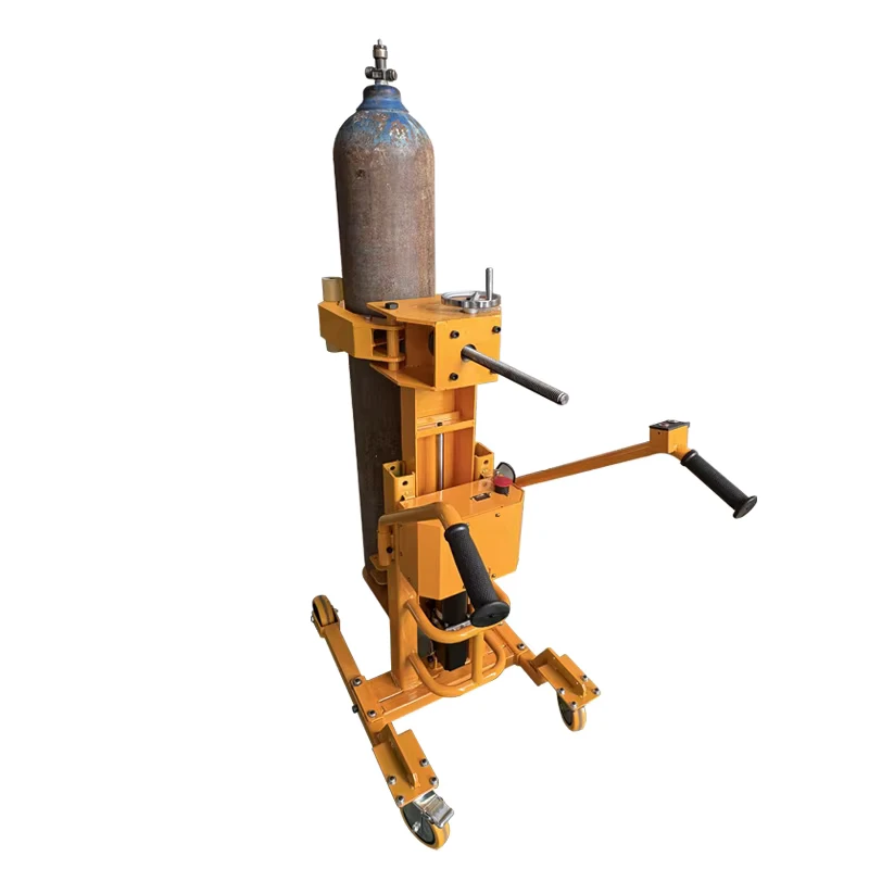 Electric Lift 200kg Gas Cylinder Hand Truck Trolley for Oxygen Propane Acetylene Welding for Industrial Lifting Delivery