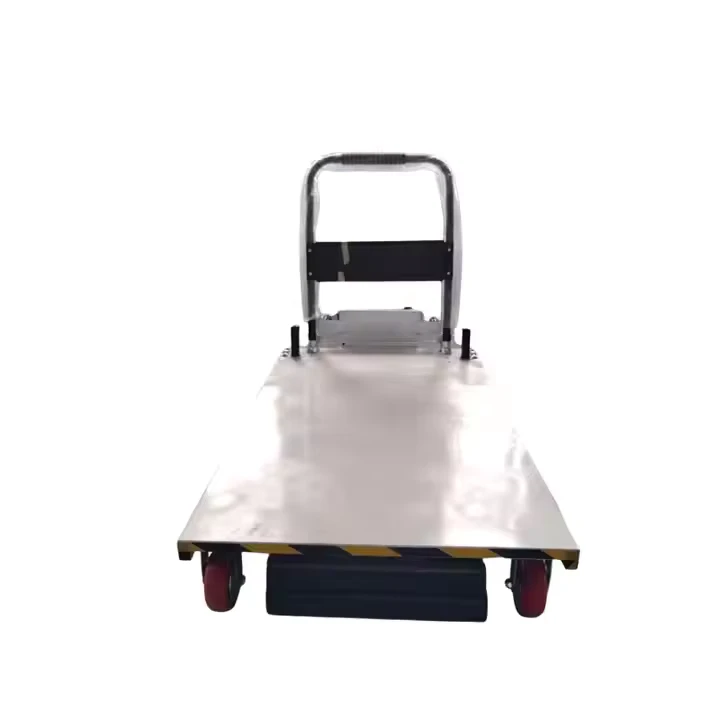 Electric Lift Table Carts Warehouse Farm Hand Manual Lift Trolley Portable Hydraulic Lift Carts Trolley For Sale