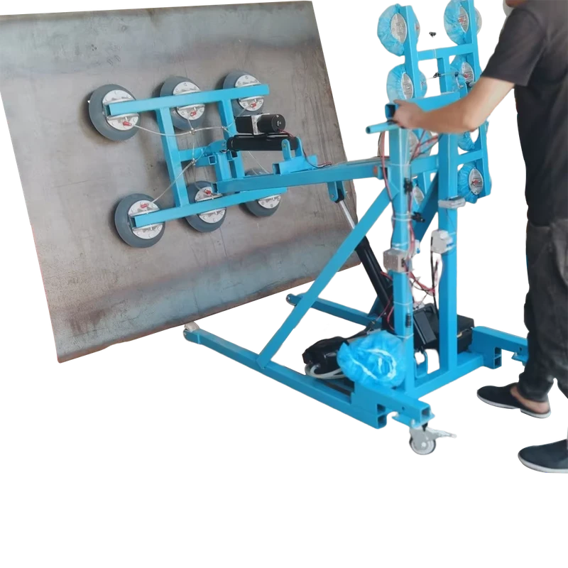 Electric Manual Glass Panel Lift Hoist Machine Window Glass Vacuum Lifter Trolley for Glass