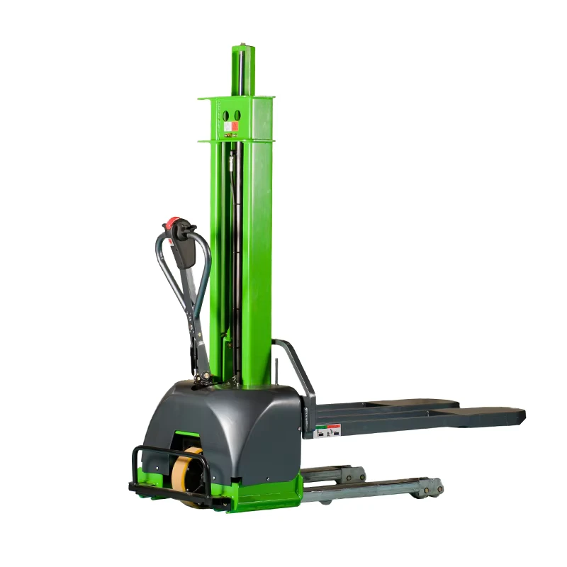 Electric Manual Hand Stacker Lifting Manual Reach Stacker 1Ton Forklift