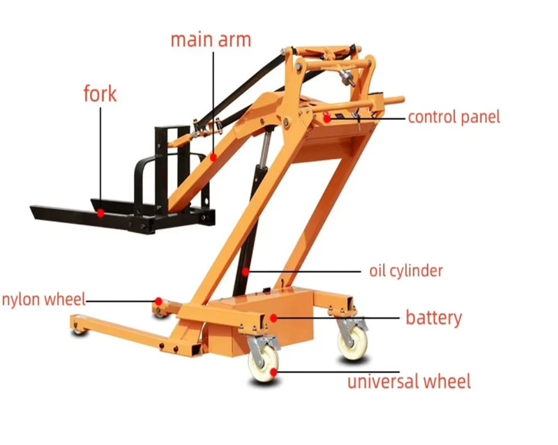 Electric Mini Forklift Manual Forklift Hydraulic Self Loading Forklift
