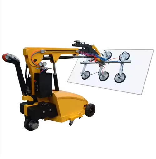 Electric Mobile Glass Installation Pump Core Operation Crane Vacuum Lifting Glass Handling Robot Suction Cup Vehicle
