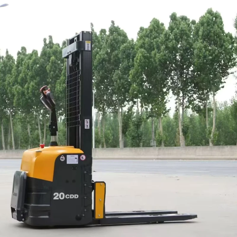 Electric Pallet Truck Manual Forklift Lift Self Stacker Power Manual