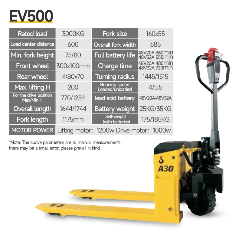 Electric Pallet Truck Portable Automatic Mini Off Road Pallet Jack Electrico