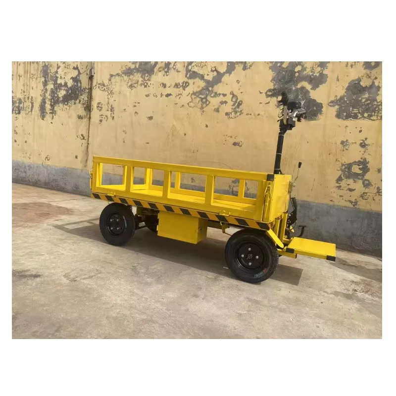 Electric Pallet Truck Trolley Cart Truck High Load Flatbed Trolley Mobile Warehouse Carrying Electric Hand Trolley Platform