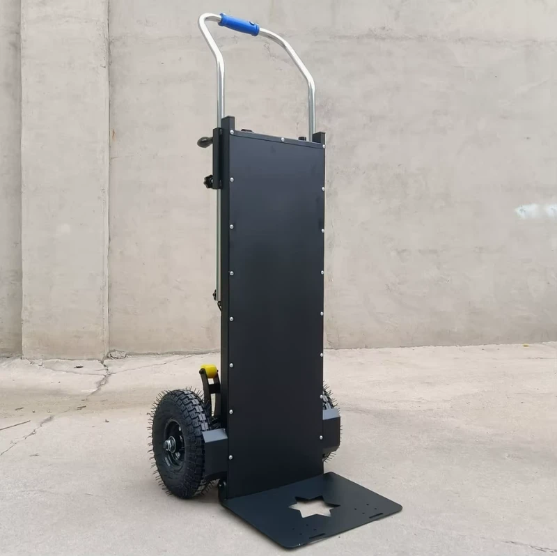 Electric Portable Foldable Metal Ladder Climbing Machine with Triangular Wheels Stair Climbing Trolley for Cargo Handling