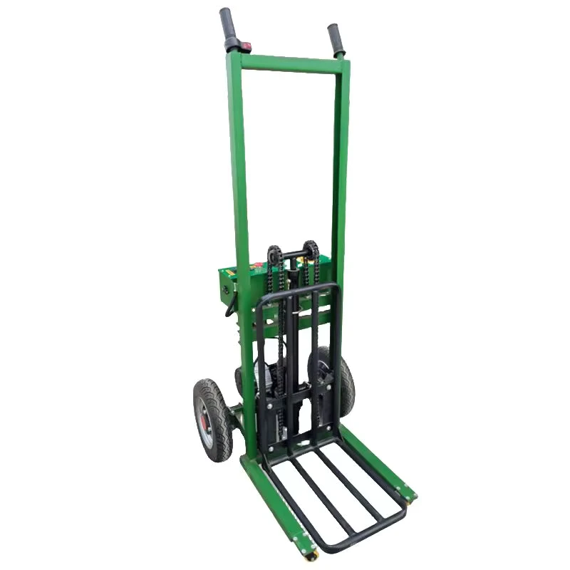 Electric Portable Handcart Warehouse Transportation Small Hydraulic Handcart Electric Platform Tram