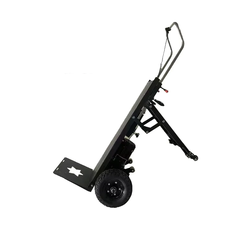 Electric Portable Stair Climbing Dolly Trolley 2 Battery 1200W 500kg Load Hand Truck Crawler Cart Tool