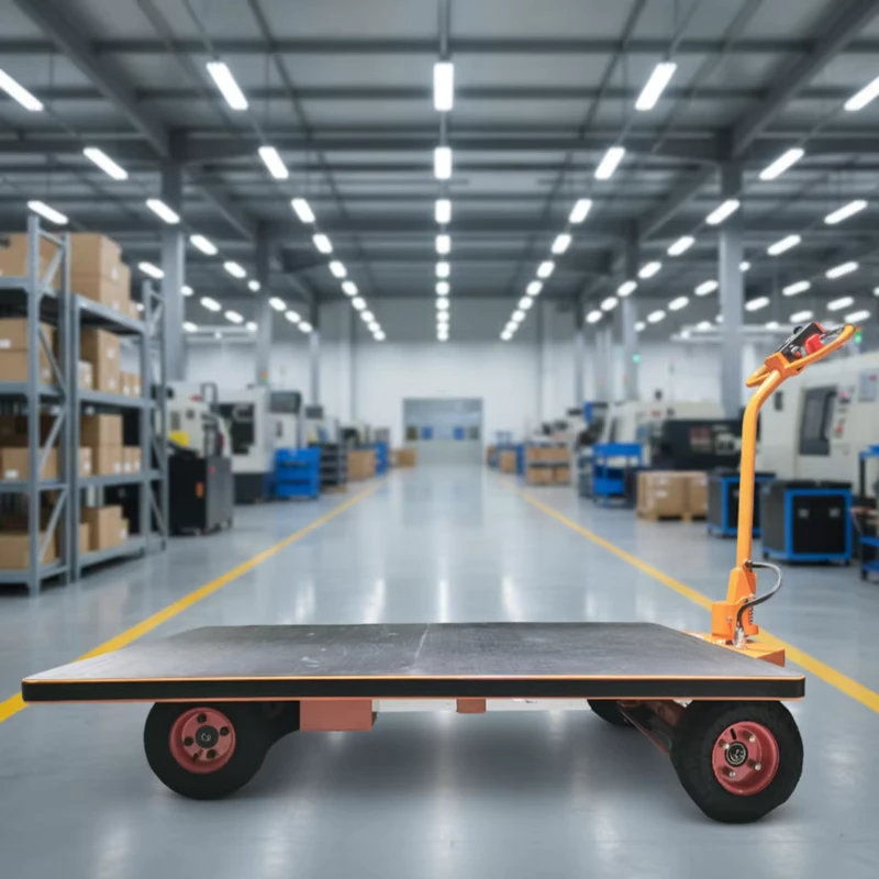 Electric Power Cart with 1800x1250mm Large Electric Platform Trolley for Heavy Storage Applications