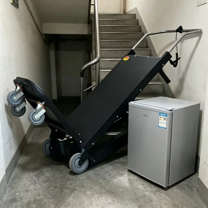 Electric Power Trapklimmer Klimwagen Stair Climber Battery Crawler Stair Climbing Dolly Cart With Belt