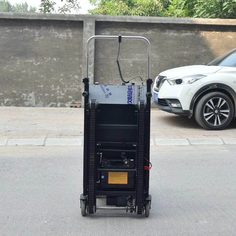 Electric Powered Trolley Hand Truck 400Kg Stair Climber Crawler Foldable Industrial Transport Machine