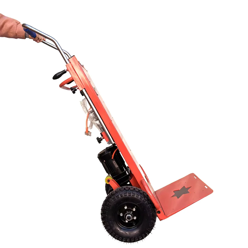 Electric Stair Climbing Sack Truck Cart Four Wheel Aluminium Hand Trolley for Goods Transport OEM Customizable