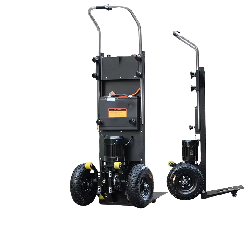 Electric Stair Climbing Trolley Cart 200kg Load Plywood Aluminium Platform Hand Truck Climber for Tool Cargo OEM Customizable