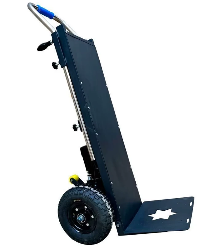 Electric Stair Climbing Trolley Cart 200kg Load Plywood Aluminium Platform Hand Truck Climber for Tool Cargo OEM Customizable