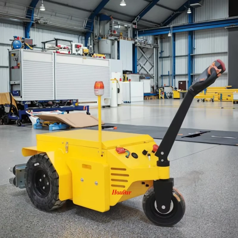 Electric Trailer Trolley Three Wheeled Electric Hand pulled Towing Tractor