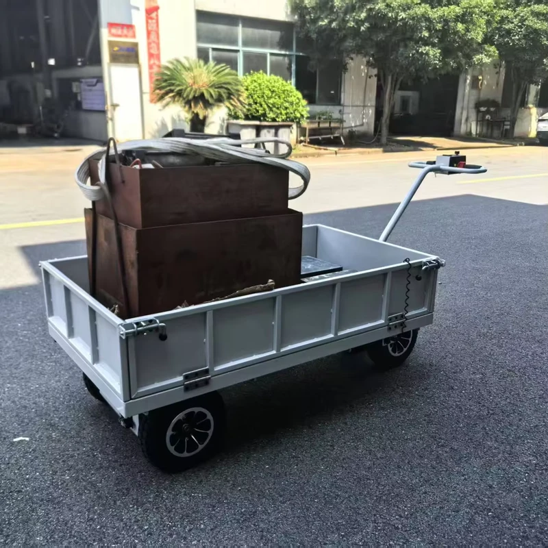 Electric Trolley Cart Electric Hand Truck With Flexible Handle Warehouse Trolley