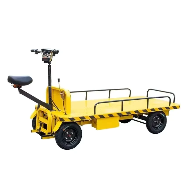 Electric Trolley Flatbed 4 Wheel Hand Carts Trolleys for Farm Use