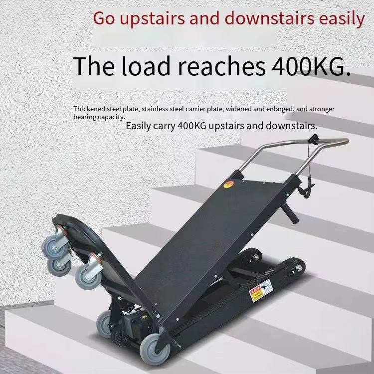 Electric Trolley Stairs Folding Wagon Motorised Heavy Duty Stair Climbing Climber Hydraulic Dolly Foldable