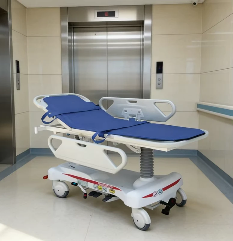 Emergency Bed Stretcher Trolley Medical ABS Plastic Hospital Patient Transport Ambulance Stretcher VET