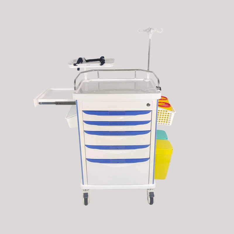 Emergency Trolley Medical Emergency Cart Patient Trolley Hospital Trolley Medical Anesthesia Trolley