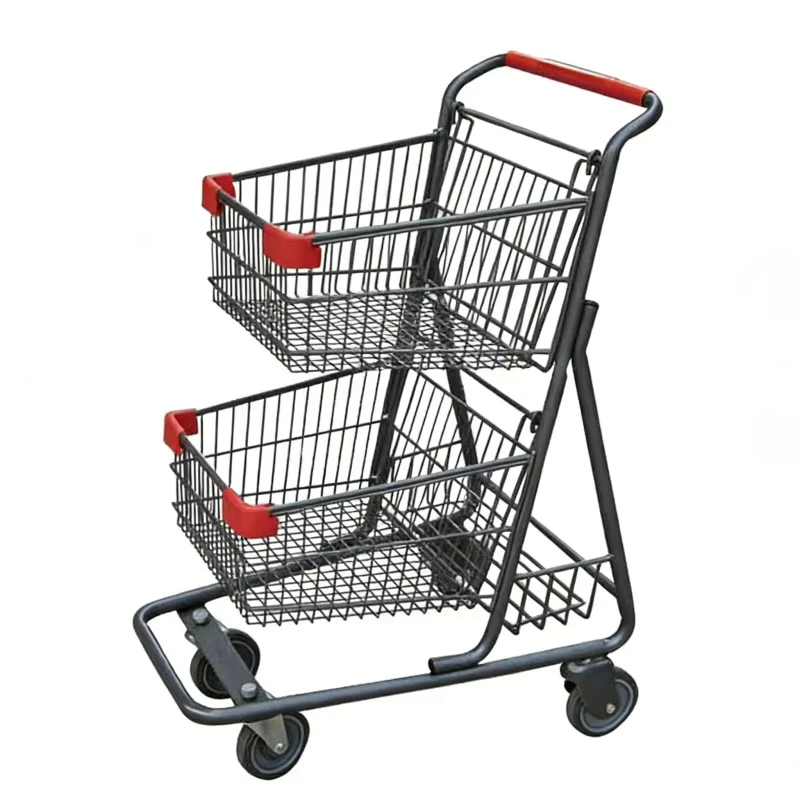 Environmentally Friendly Folding Cart with Wheels for Grocery and Commercial Use