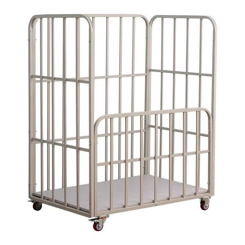 Euro Quality Steel Large Capacity Foldable Roll Pallet Stock Cage Trolley Cargo Storage Equipment Rolling Cage Cart 500kg Load