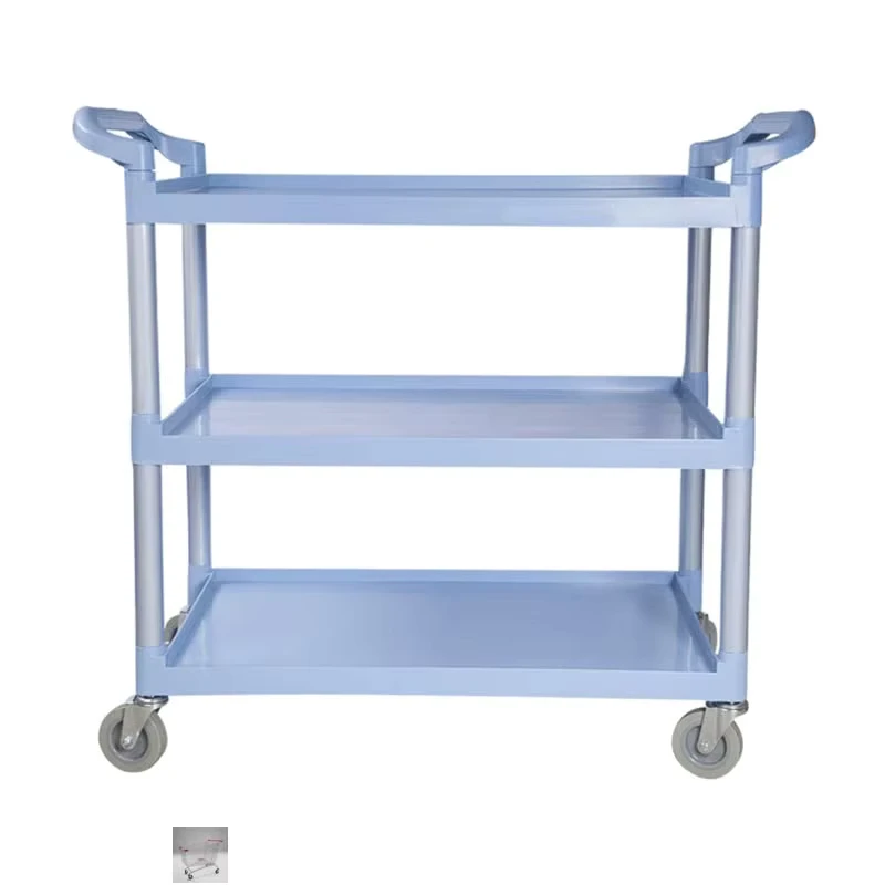 Export Ready Heavy Duty Service Station Cart Laundry Service Cart Commercial Hospitality Cart for Bar Service Support