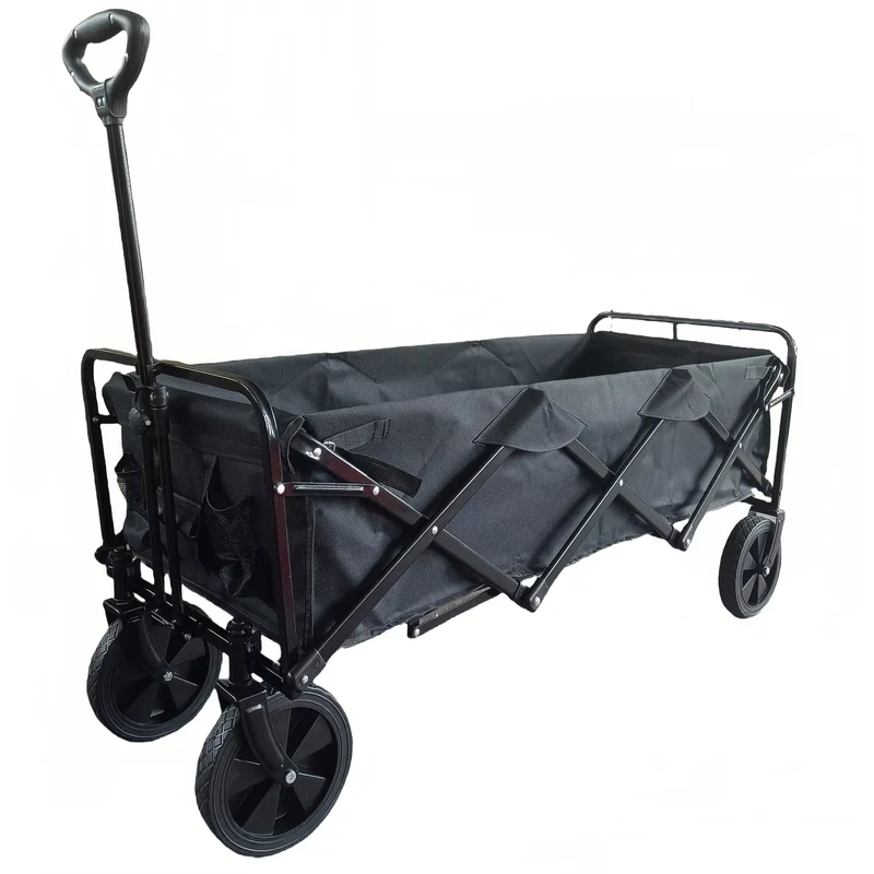 Extra Long XL Size Utility Foldable Beach Picnic Heavy Duty Collapsible Folding Wagon Camping Wagon Cart Garden Cart Trolley