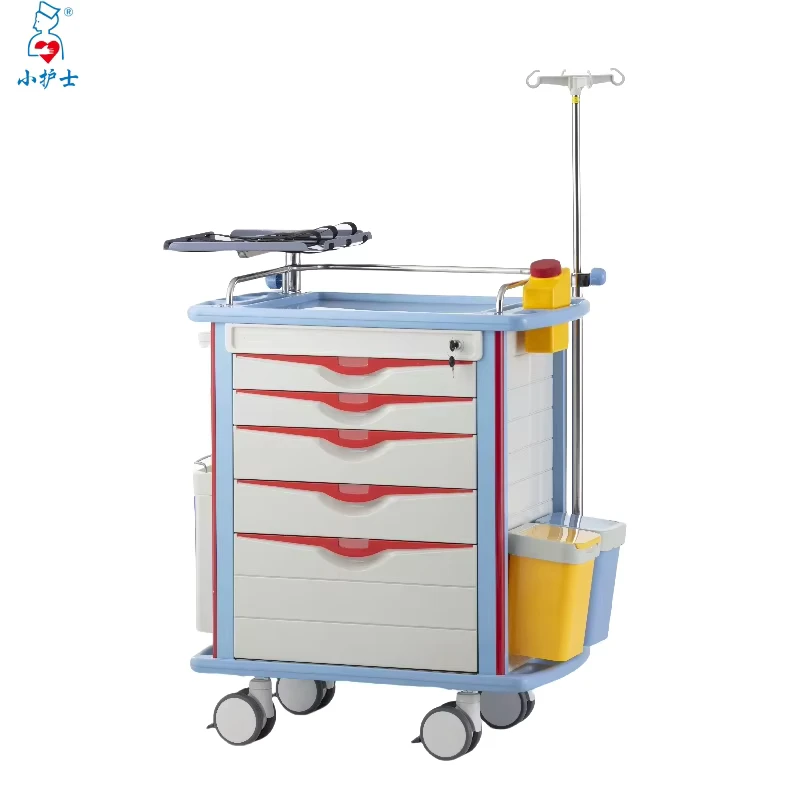 F 46 Emergency Crash Trolley Medical Emergency Cart for Hospital