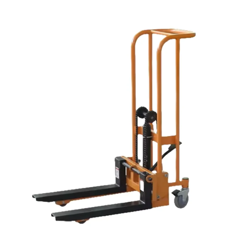 Factory 500kg 1Ton Light Electric Hydraulic Stacker Hand Trolley