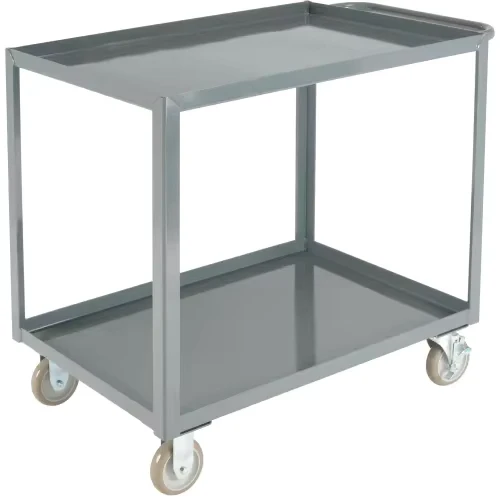 Factory Custom High Quality Steel Utility Cart with 2 Tray Shelves 1200 Lb Capacity 36″L X 24″W X 35″H