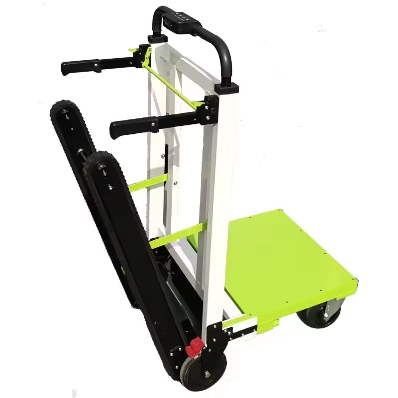 Factory Customized 200kg Motorized Electric Stair Climber Crawler Hand Truck Cart with 3500W Power and 48V